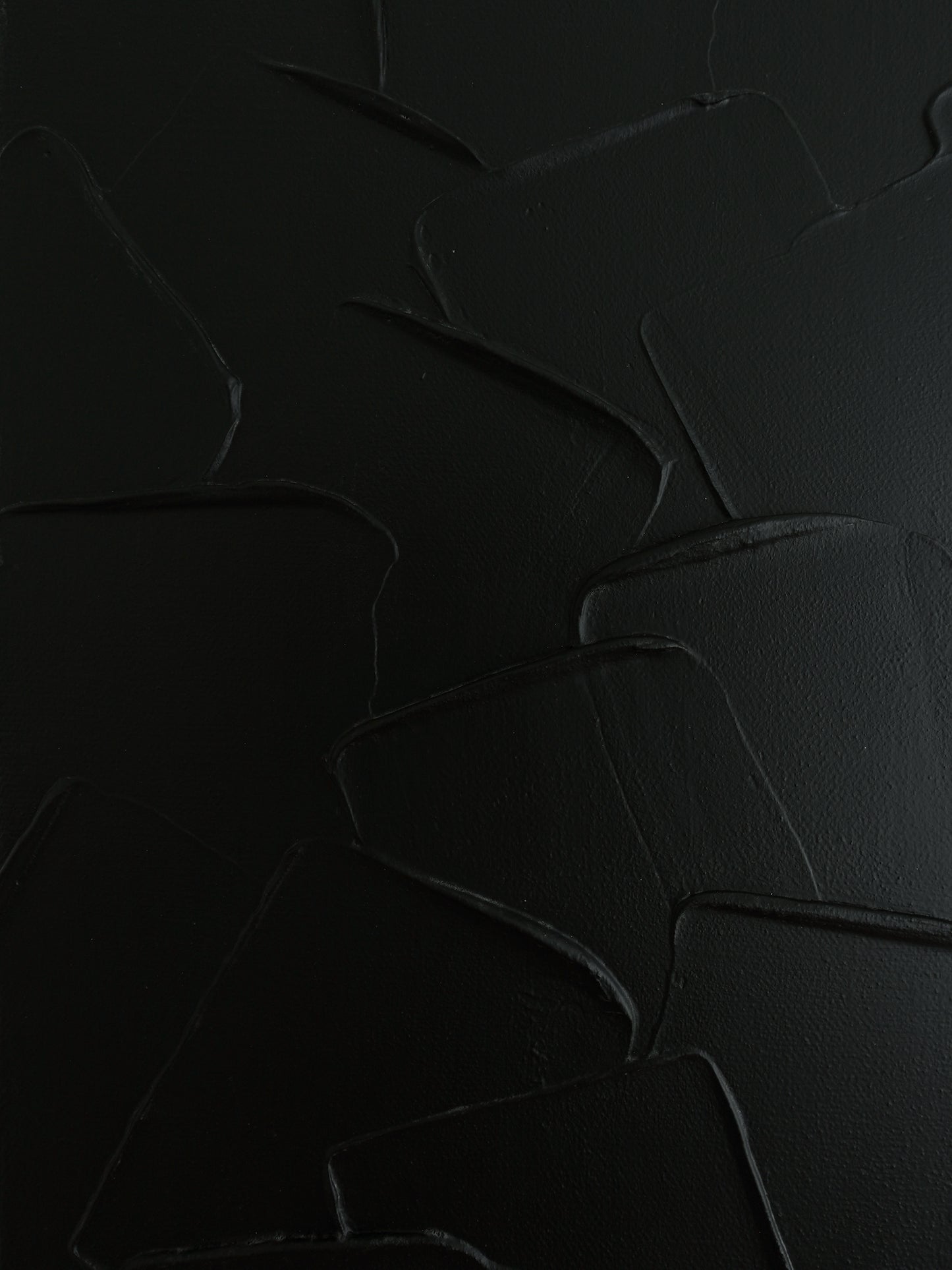Close-up of a textured black surface